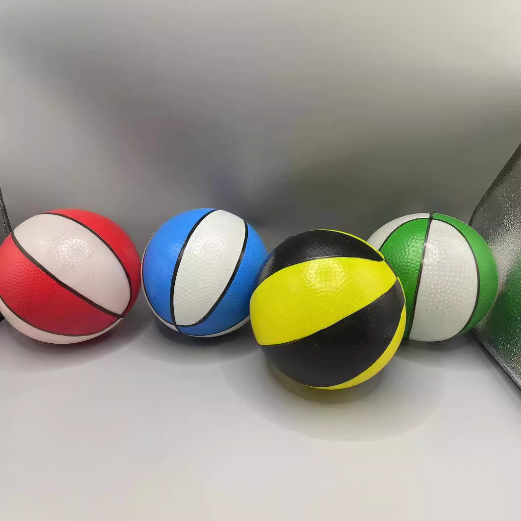 Manufacturers Direct Children's Small Basketball Color Small Basketball Pvc Inflatable Color Toy Ball Clap Ball Leather Ball Application Scenario