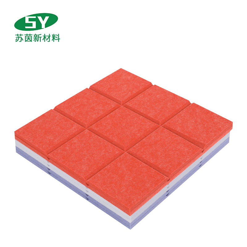 Manufacturers Supply Self-Adhesive Polyester Fiber Sound Absorption Board Cinema Ktv Tympanic Kindergarten Decorative Materials Item Picture