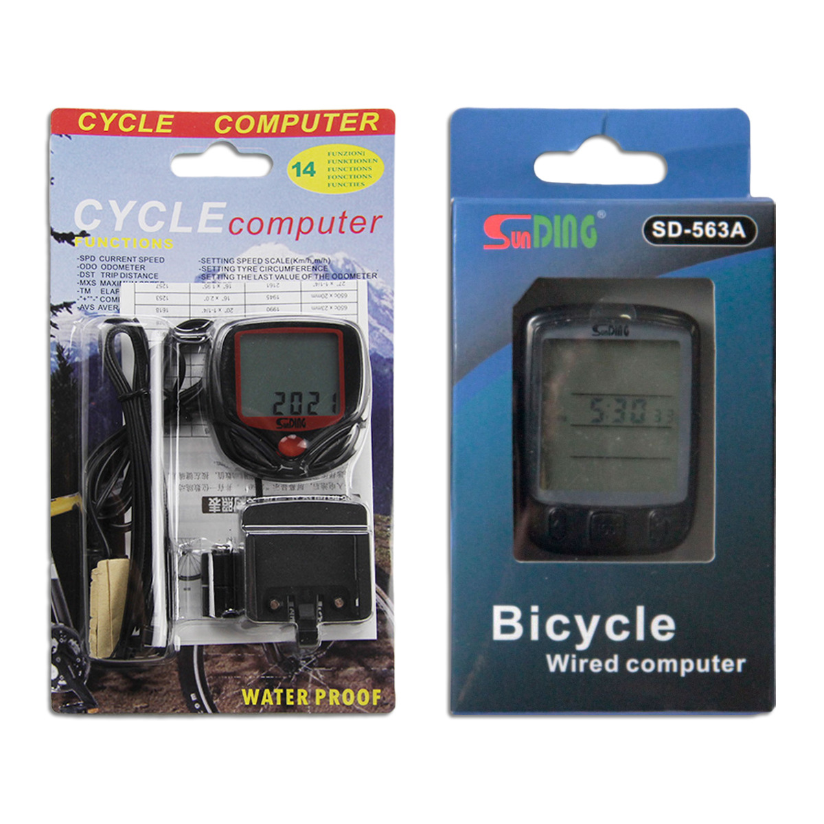 Shundong sunding bicycle speedometer, mountain bike riding speed meter, odometer, Chinese and English accessories and equipment Application Scenario