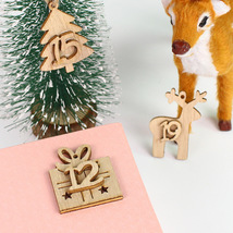 批发创意圣诞节装饰配件数字木牌夹子24个数字圣诞装饰品拍摄道具