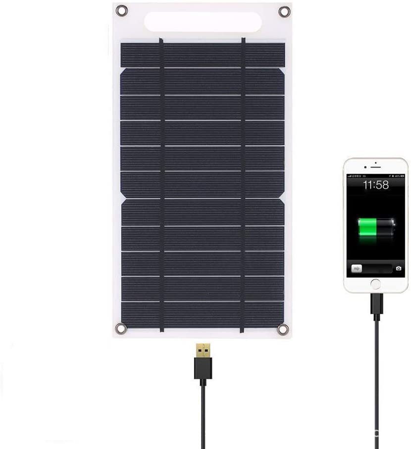 6W小型便携太阳能电池板光伏板充电系统手机户外应急充电源图