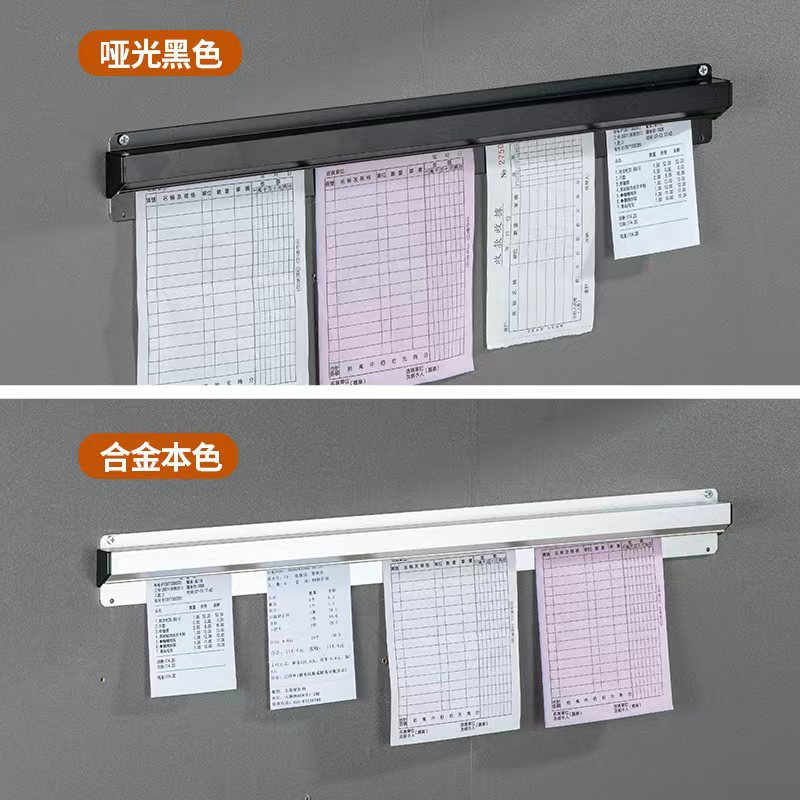 Restaurant food stall takeout order holder without drilling holes, kitchen menu holder, ticket holder, express delivery holder, wall-mounted order holder Specification image