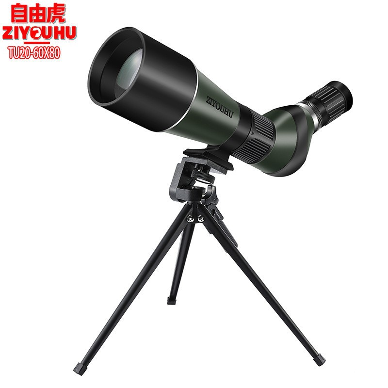 The Free Tiger Chasing Xingyuan ED20-60X80 series is a large-aperture single-tube high-magnification high-definition low-light night vision bird-watching lens details Picture