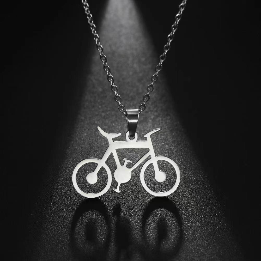 hiphop street personality titanium steel children's necklace, men's trendy and versatile fashion, simple accessories for street dance shows, women details Picture