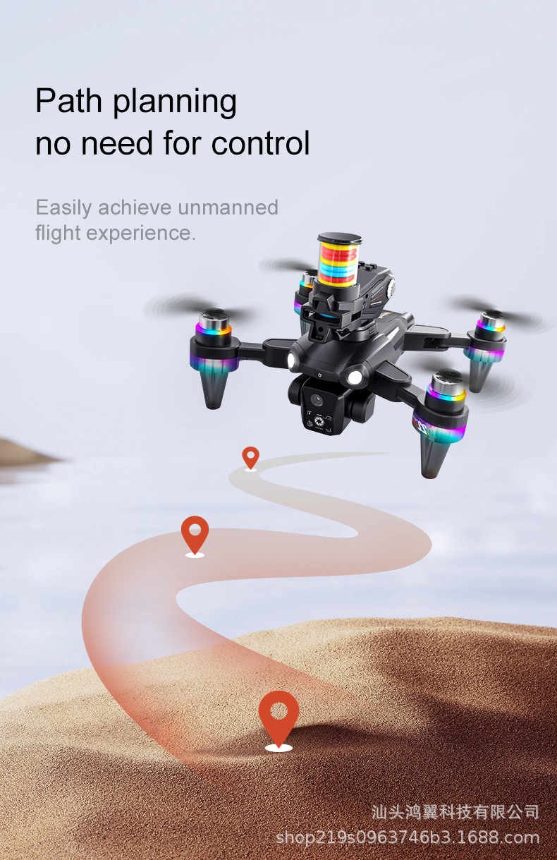 Cross-border K22max brushless frisbee drone, optical flow positioning screen control remote control aircraft, high-definition aerial photography aircraft pic 34
