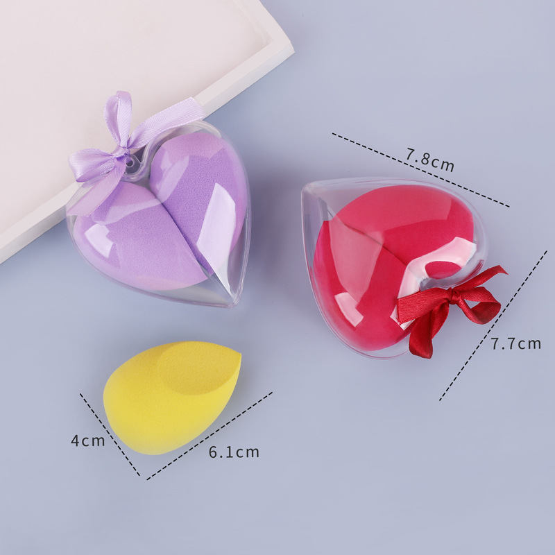 Michelin Heart-shaped Beauty Egg Set, Makeup egg, powder puff, Sponge Egg one-piece consignment, Super soft Makeup egg Application Scenario