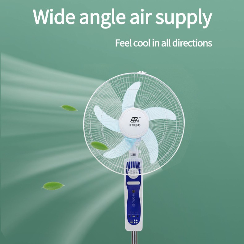 Wholesale electric fans from manufacturers: 16-inch household floor-standing fans, high-power vertical oscillating solar fans