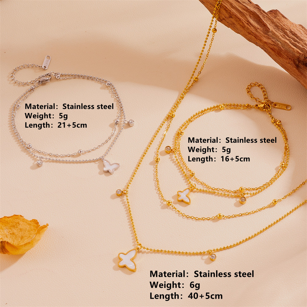 水晶锆石套链/锆石套链/耳圈套装/套装珍珠/木制工艺品细节图