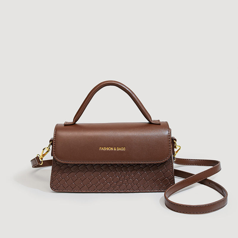 High-end cross-border wholesale retro and fashionable small square bag 2024 new style stone pattern stylish hand-held women's bag single-shoulder bag