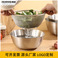 304不锈钢沥水盆洗菜篮日式料理盆带刻度烘焙无印良品洗米打蛋盆图