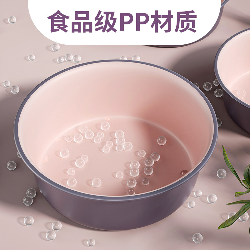 New Two-Color Washbasin Household Basin Food Grade Material Thickened Drop Resistant Plastic Water Basin Bath Basin Kitchen Wash Basin Specification drawing