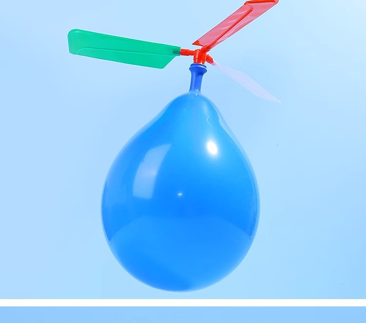 科学飞天气球直升机 气球动力螺旋桨小飞机幼儿园创意科技小制作详情12