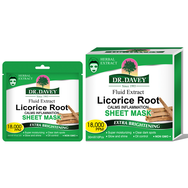 DR.DAVEY 甘草面贴膜 Licorice Root Sheet Mask