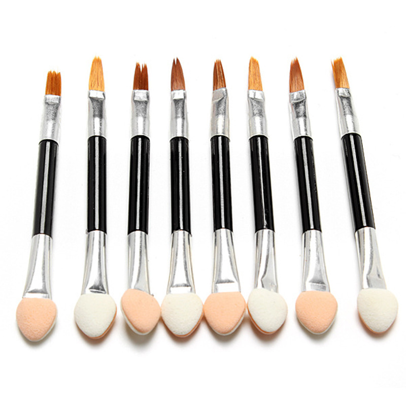 Es13 Double Head Cotton Eyeshadow Brush 10 / Pack Makeup Tools Brush Eye Brush Eyebrow Eyeshadow Rod Manufacturers Directly For Wholesale details Picture