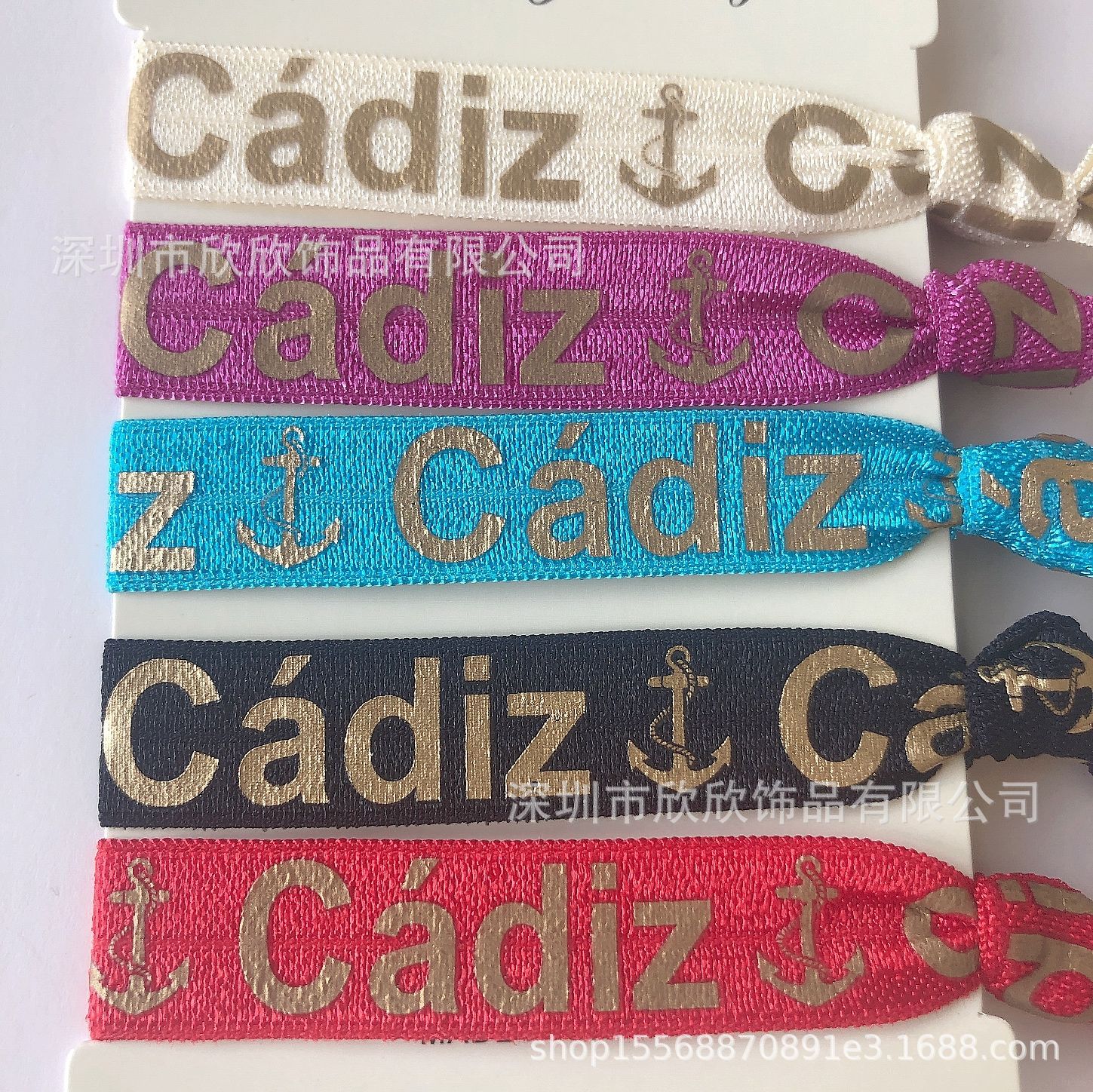 Precio de fábrica al por mayor japonés y coreano tiara nudo banda de pelo cuerda de pelo banda de pelo anillo de pelo arco iris cuerda de cabeza details Picture
