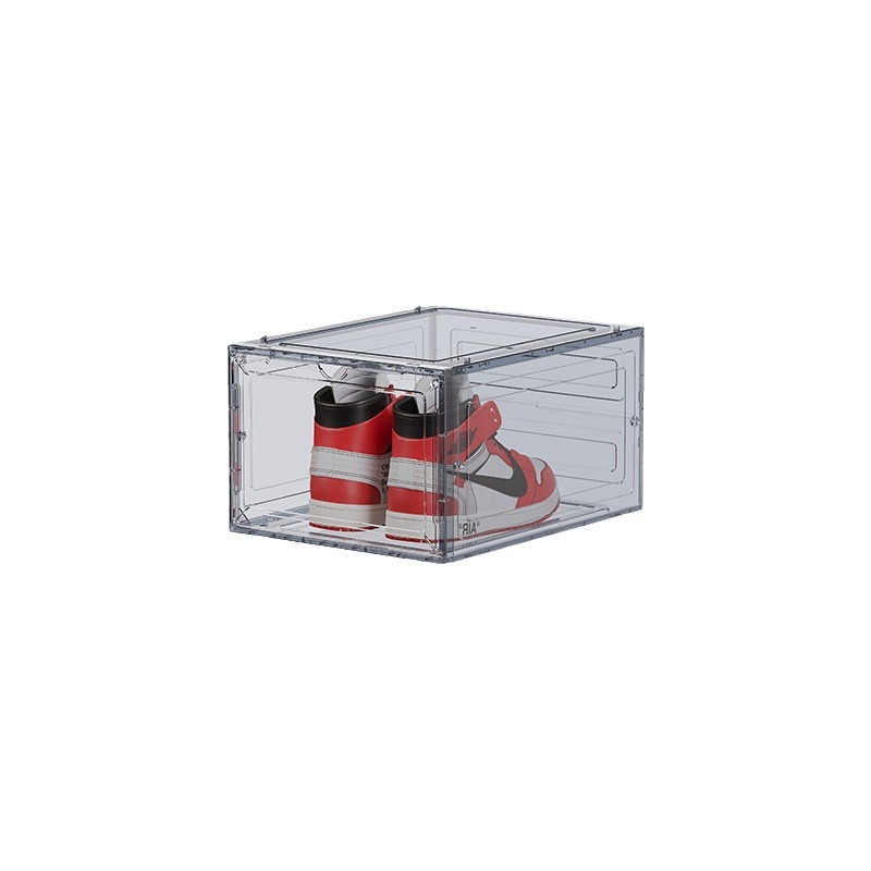 Thickened Home Side Open Shoe Box Storage Box Aj Basketball Shoes High Heels Simple Shoe Rack Shoe Cabinet Transparent Seal Item Picture
