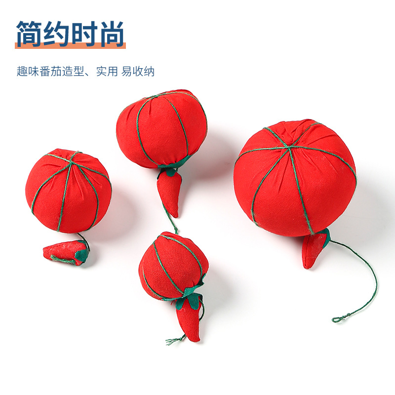Red Tomato Stitch Kit Sewing Diy Accessories Pin Cushion Embroidery Needle Organizer Cross Stitch Stitch Wholesale Specification drawing