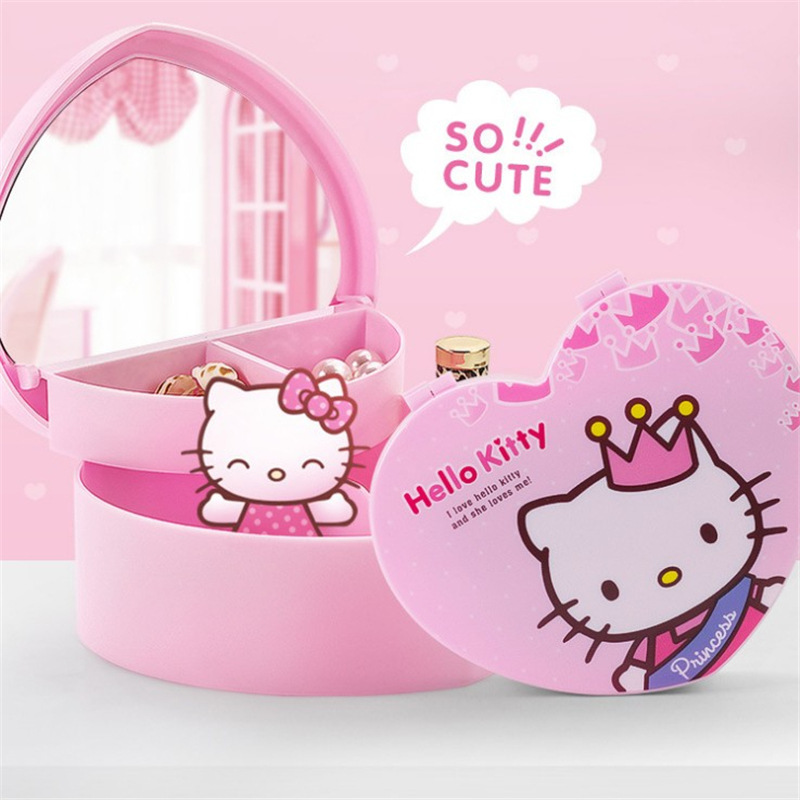 Cartoon love shape joyería caja de almacenamiento