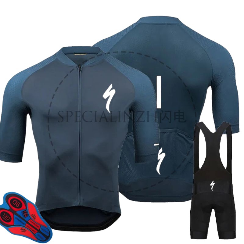 Lightning Cycling suit, road bike, bicycle equipment, cycling suit set, cycling overalls, close-fitting short-sleeved, cross-border Item Picture