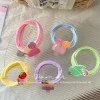 New Korean-style sweet cream-colored hair bands, children's ice cream, high-elasticity bun hair ties, and versatile hair accessories for girls details Picture