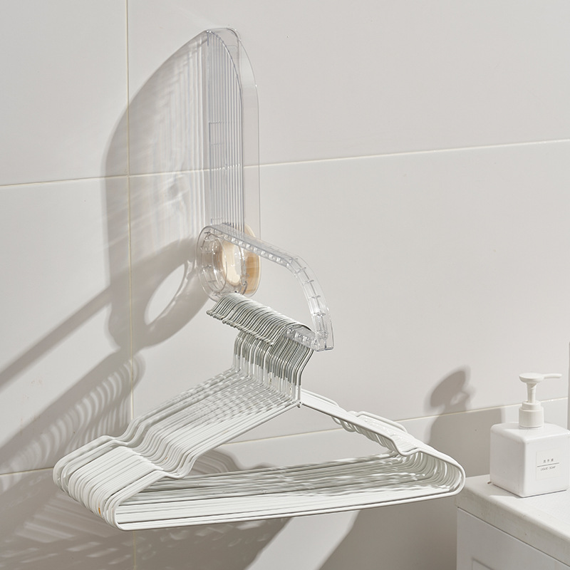 Light Luxury Free Punching Clothes Rack Storage Artifacts Balcony Folding Clothes Rack Arrangement Rack Multi-Functional Hangers Application Scenario