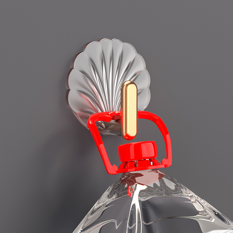 High-appearance-level, light luxury, multi-functional hooks for kitchen and bathroom walls, behind the entrance door, no trace, no need for drilling, high-load-bearing transparent hooks details Picture
