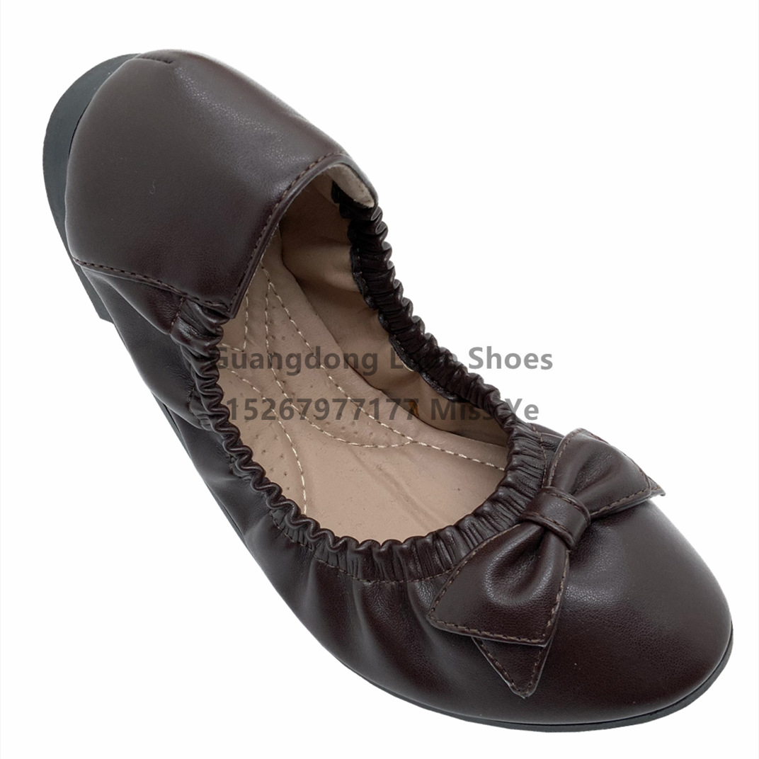 New Spring And Summer Women's Casual Single Shoes Guangzhou Women's Shoes Craft Shoes Bow Casual Comfortable Omelette Shoes Item Picture
