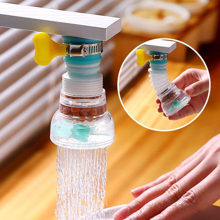 Faucet Water Filter Kitchen Splash Proof Shower With Medical Stone Retractable Rotating Artifact Rs-600400 Specification drawing