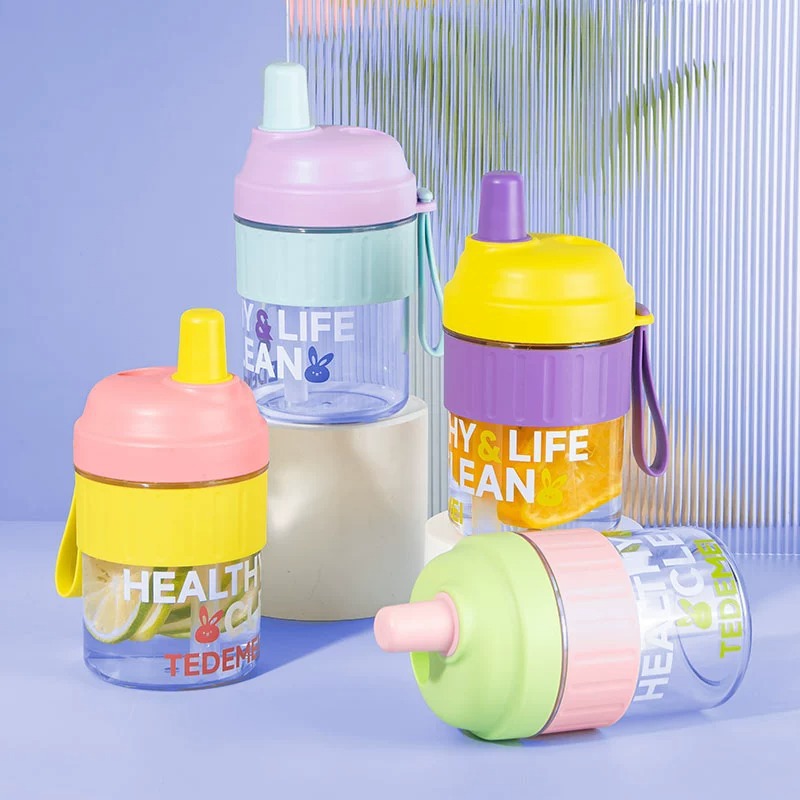 运动水杯高颜值便携吸管杯随手杯提手杯tritan水杯夏凉杯大容量