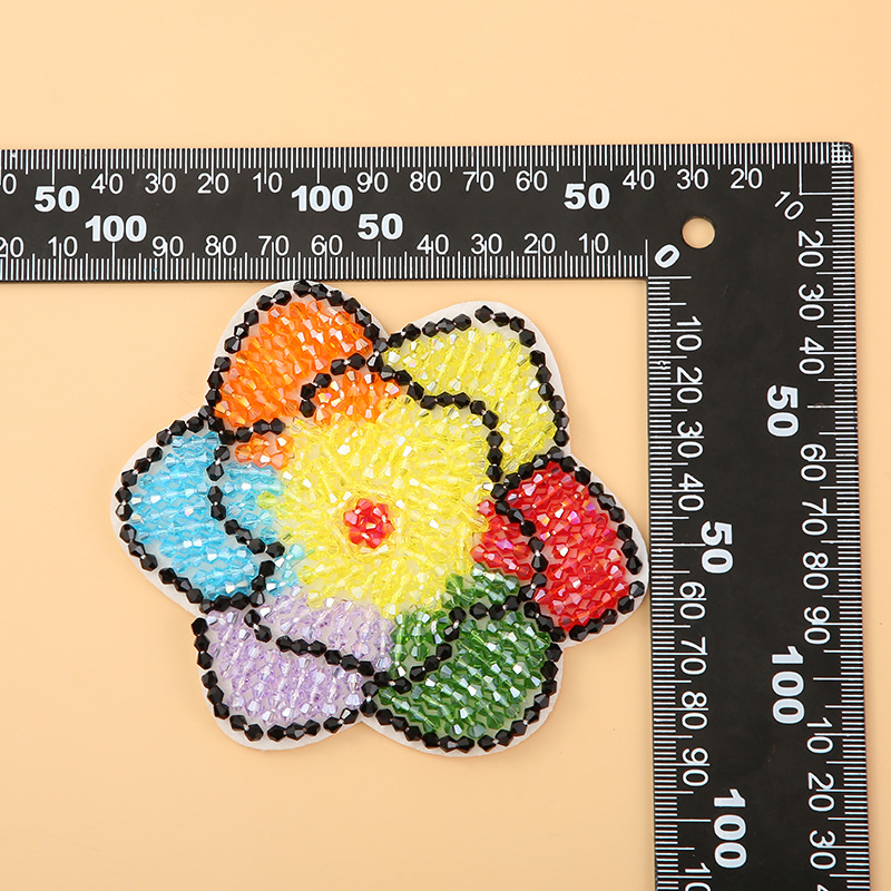 Embroidery Cloth Paste New Hand Nail Beads Heavy Worker Tide Brand Smiley Face Sun Flower Clothes Shoes Bag Accessories Diy Accessories Application Scenario