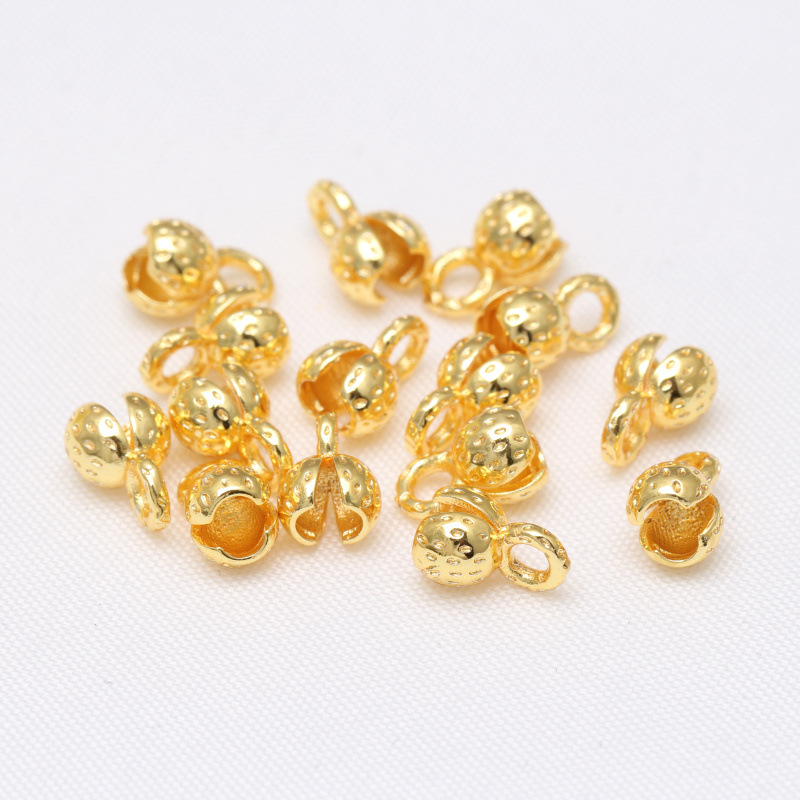 Color-Retaining 14K Gold Bractette Clasp Diy Bracelet Bead Material Bracelet Necklace Finishing Clasp Connecting Clip Accessories Specification drawing