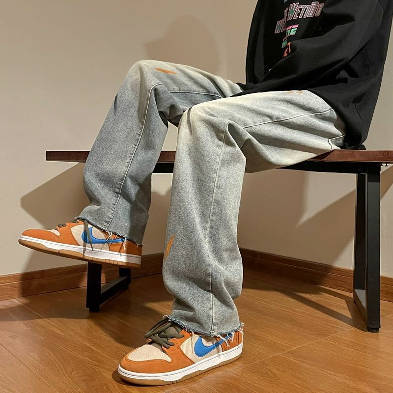 男士牛仔裤实物图