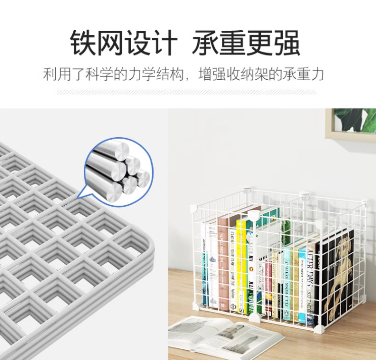 Transparent bookshelf on the student's desk Application Scenario