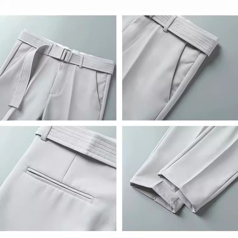 American long pants for men spring and summer, 9-inch dress pants for men, business 9-inch pants, casual and formal straight-leg pants for men Application Scenario