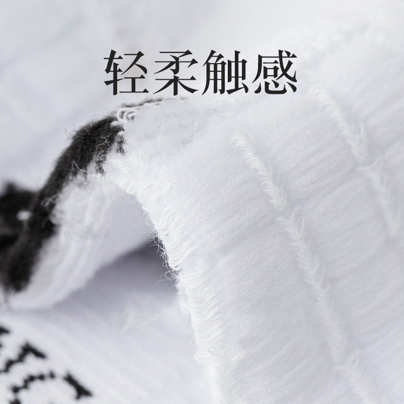 【现货】男士袜子夏季中筒袜毛巾底运动袜棉白色长筒长袜篮球短袜详情图3