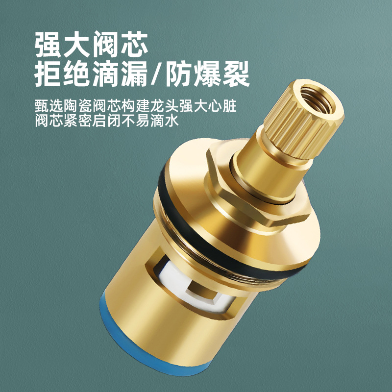 Triangular valve, all-copper hot and cold water valve, 4-way separate shut-off household 304 stainless steel three-way one inlet and two outlet stop water distribution valve Application Scenario