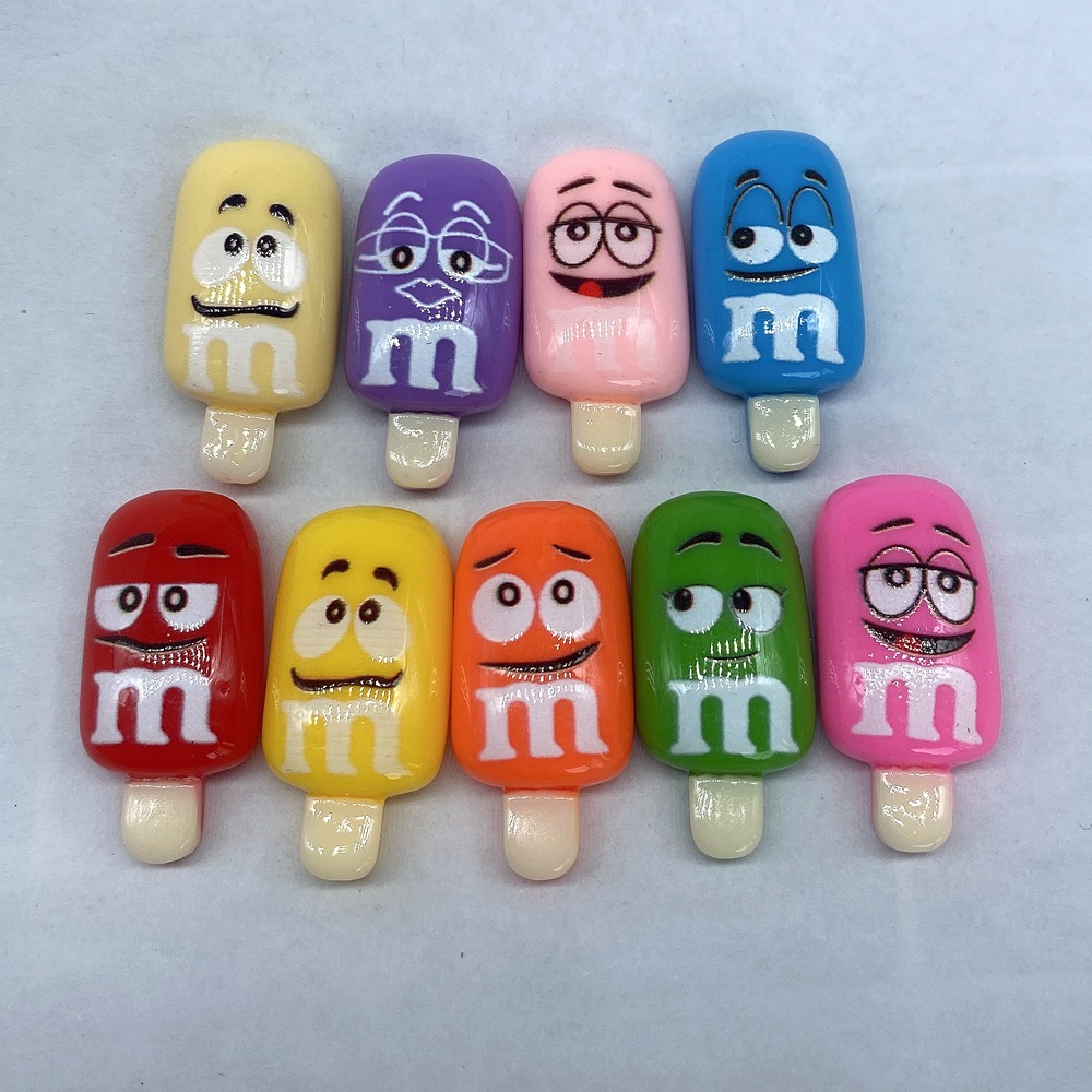 Resin Accessories Diy Accessories Flat Pendant Children's Hair Accessories Chocolate Lolly Cross-Border E-Commerce Hat Accessories Item Picture
