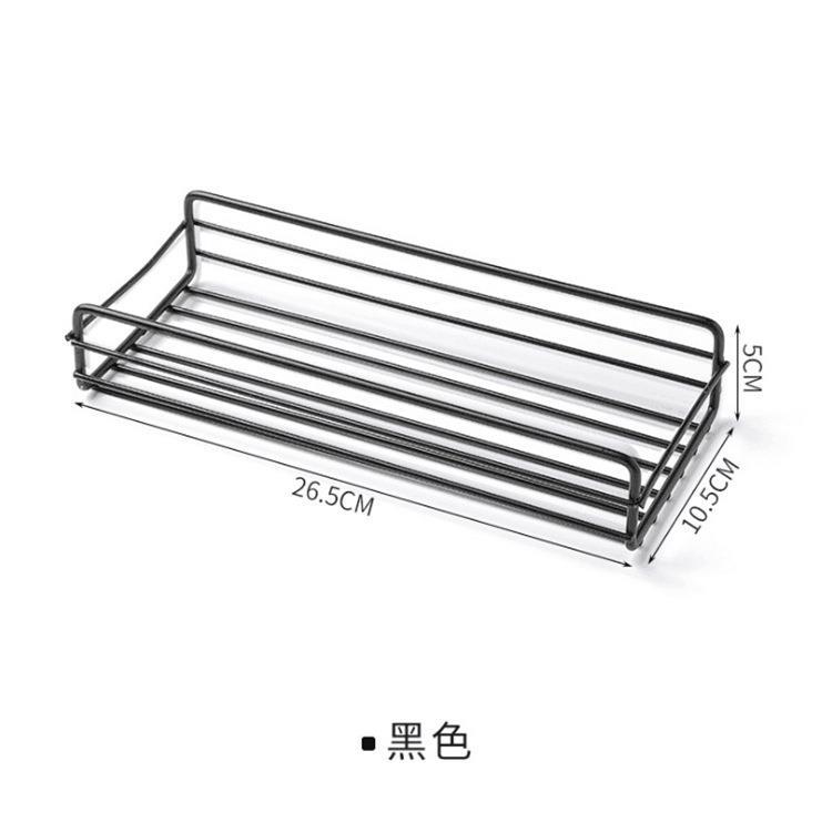 Bathroom Storage Shelf Perforation-Free Bathroom Storage Shelf Rectangular Iron Multifunctional Wall Storage Shelf Item Picture