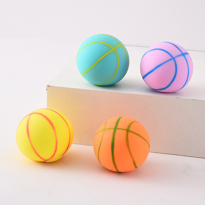 仿真6公分篮球面粉球实心弹力球捏捏乐玩具 球类发泄解压球批发