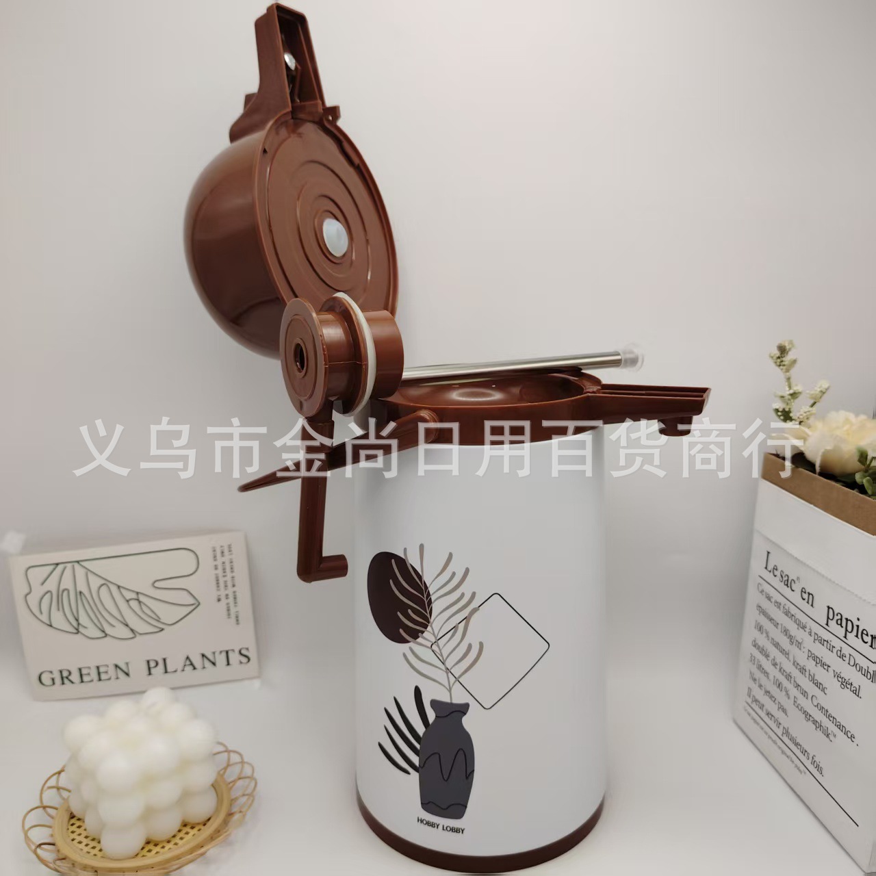 Large-capacity insulated water bottle, portable thermos, glass inner liner, insulated cup, dormitory thermos, VacuumFlask Specification image