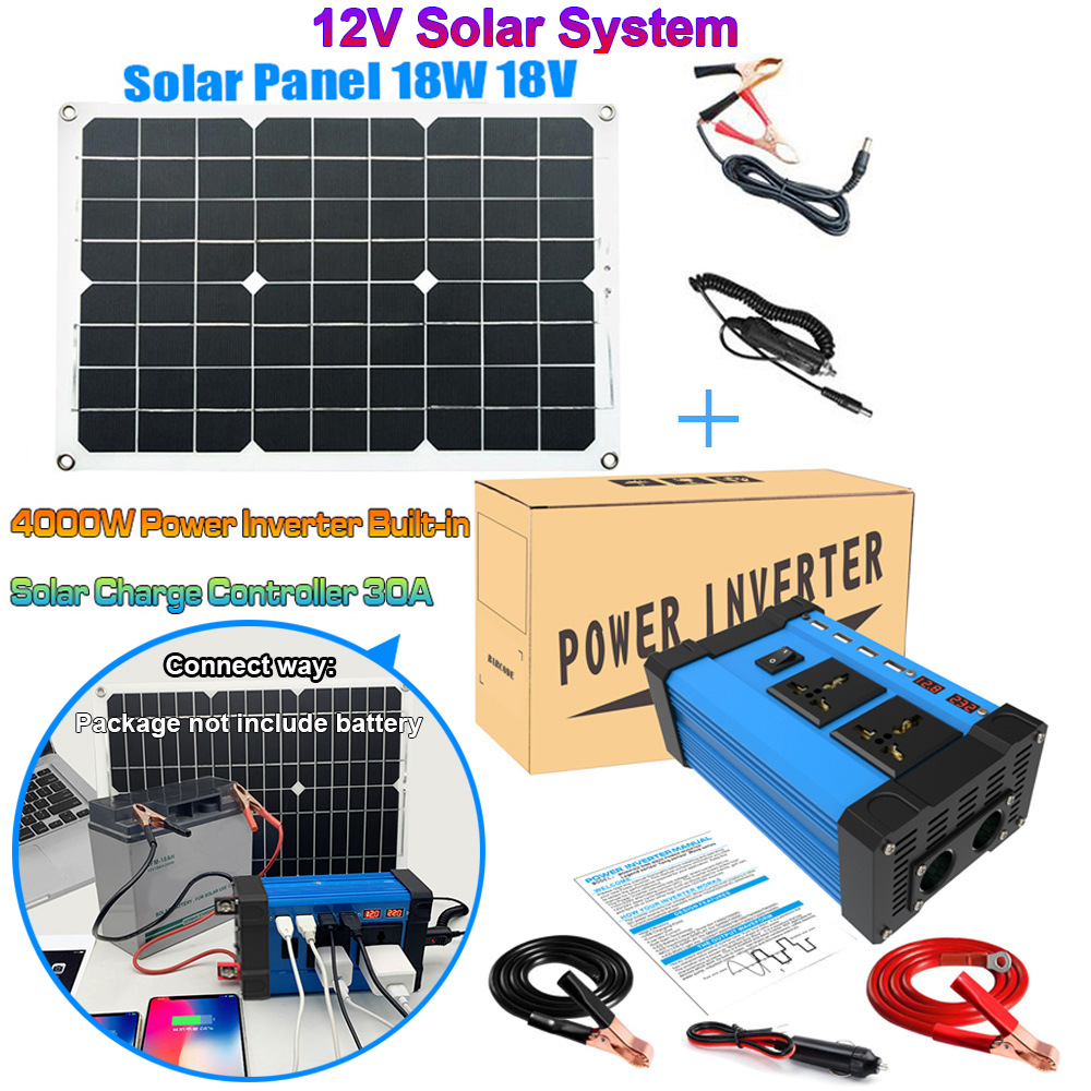 Inverter 300W cross-border converter 12V to 220V110V smart LCD dual display 4USB4.2A fast charging pic 29
