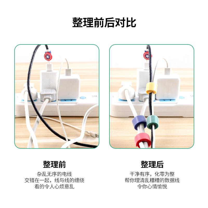 Data Cable Binding Velcro Cable Binding Back-To-Back Plant Binding Nylon Color Back-To-Back Velcro Binding Item Picture
