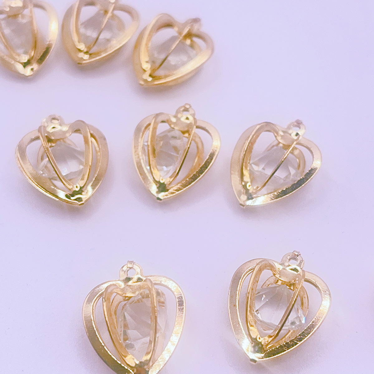 义乌餐桌扣酒店摆台专用陶瓷装饰盘 高档瓷器餐巾扣 餐桌餐巾扣陶瓷碟 精致餐饮装饰品： DIY玻璃钻桃心饰品配件水晶镶钻设