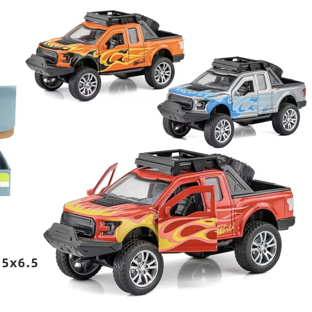 1:32 Ford Police Car Alloy Car Pull Back Door Boy Simulation Alloy Car Model Car Decoration Boy