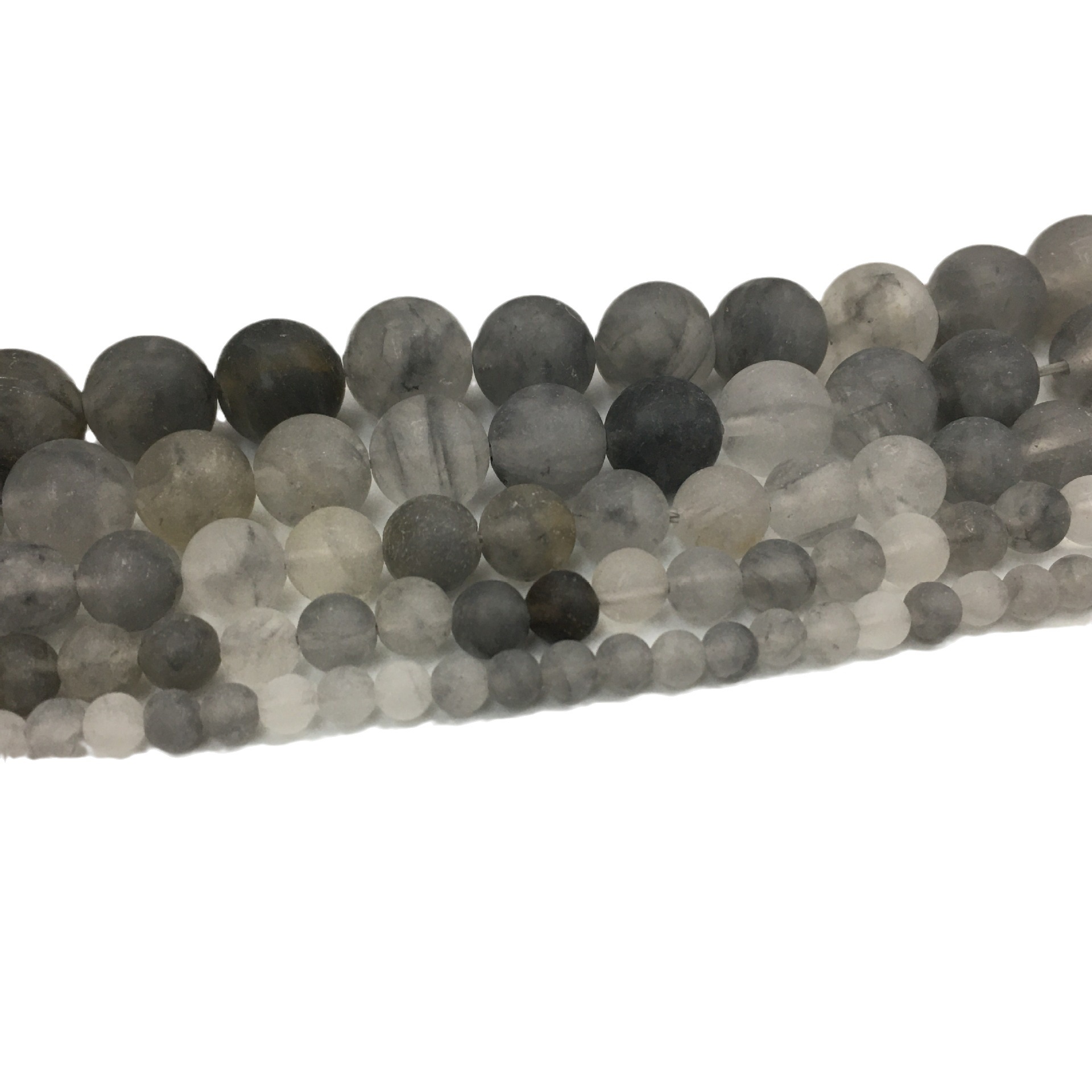 Cross-border direct sales of natural stone cloud crystal round beads semi-finished products, Han-style hairpins, loose beads, handcrafted jewelry accessories wholesale Item Picture