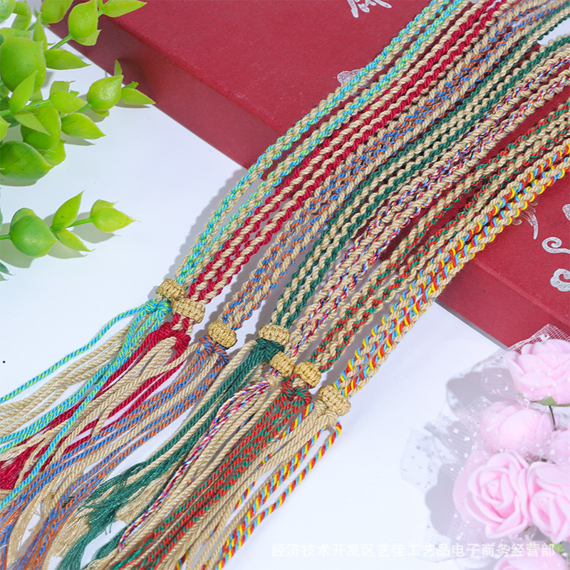 项链绳diy素绳半成品可串珠黄金吊坠挂绳饰品编织绳平安扣手编绳详情4