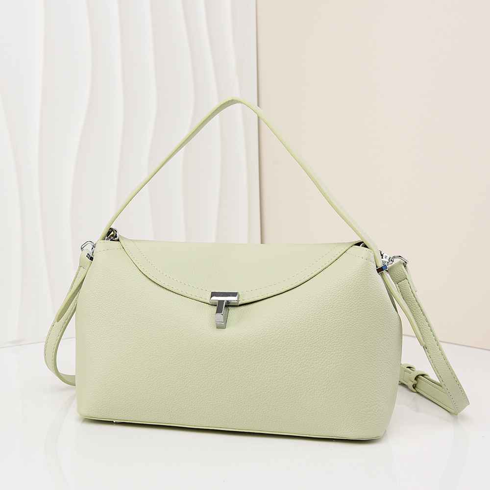 跨境手提包法式小众斜挎包复古简约手提枕头包大容量通勤包包女详情18