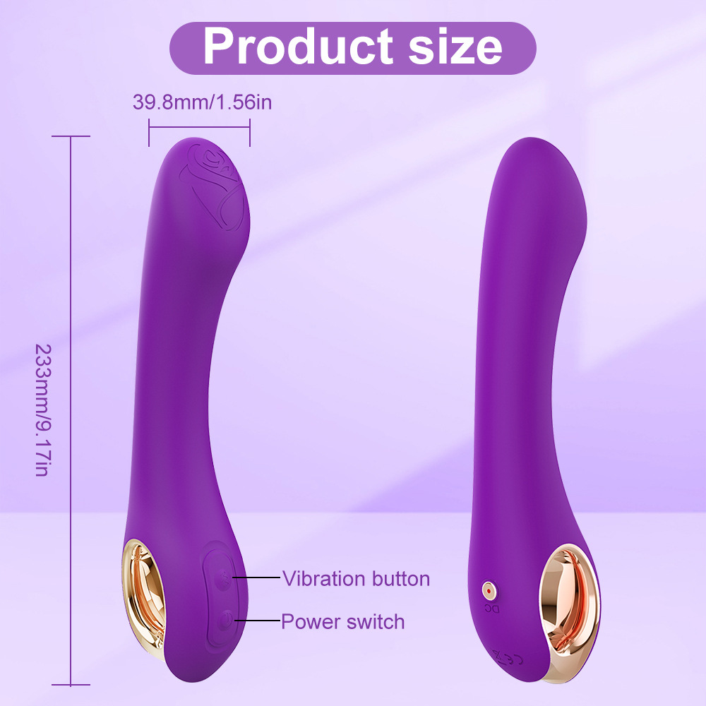 Ring G-point vibrating rod magnetic suction charging 9-frequency masturbation stick silicone female adult sex toy details Picture