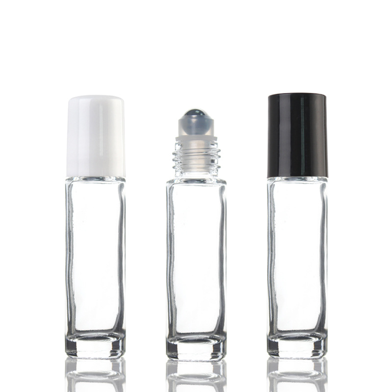 In stock: 10ml glass ball bottle, transparent perfume dispensed bottle, steel ball eye cream, essential oil ball bottle, empty cosmetic bottle Item Picture