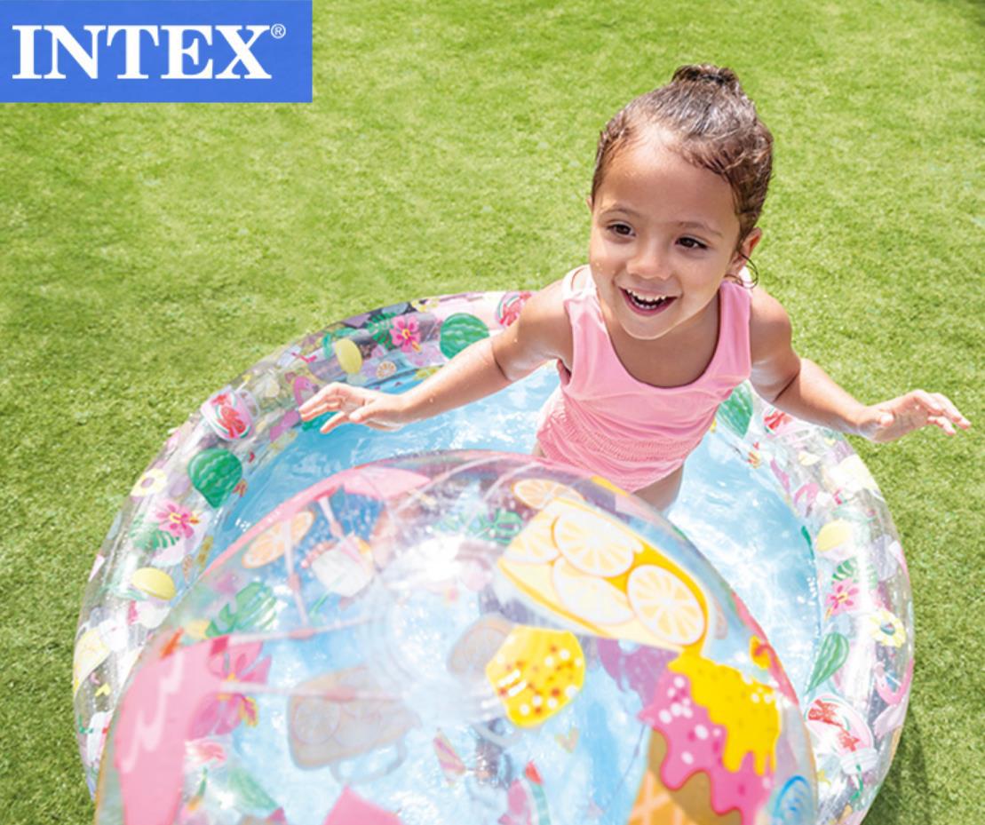 مشروع INTEX 59460 حوض السباحة في حوض الحديقة المفتوحة للأطفال في حوض السباحة الدائري المزدوج في هاواي details Picture